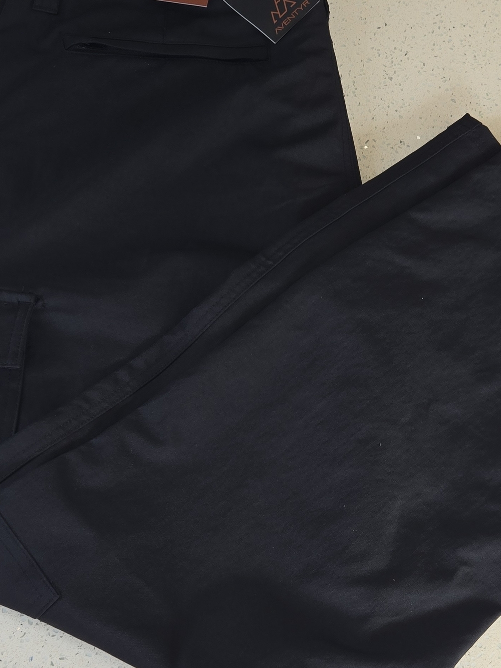 Men's Black Cargo Pants with Utility Pockets